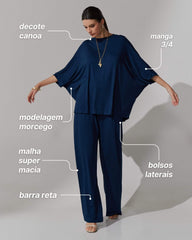 Conjunto Taina Azul Marinho
