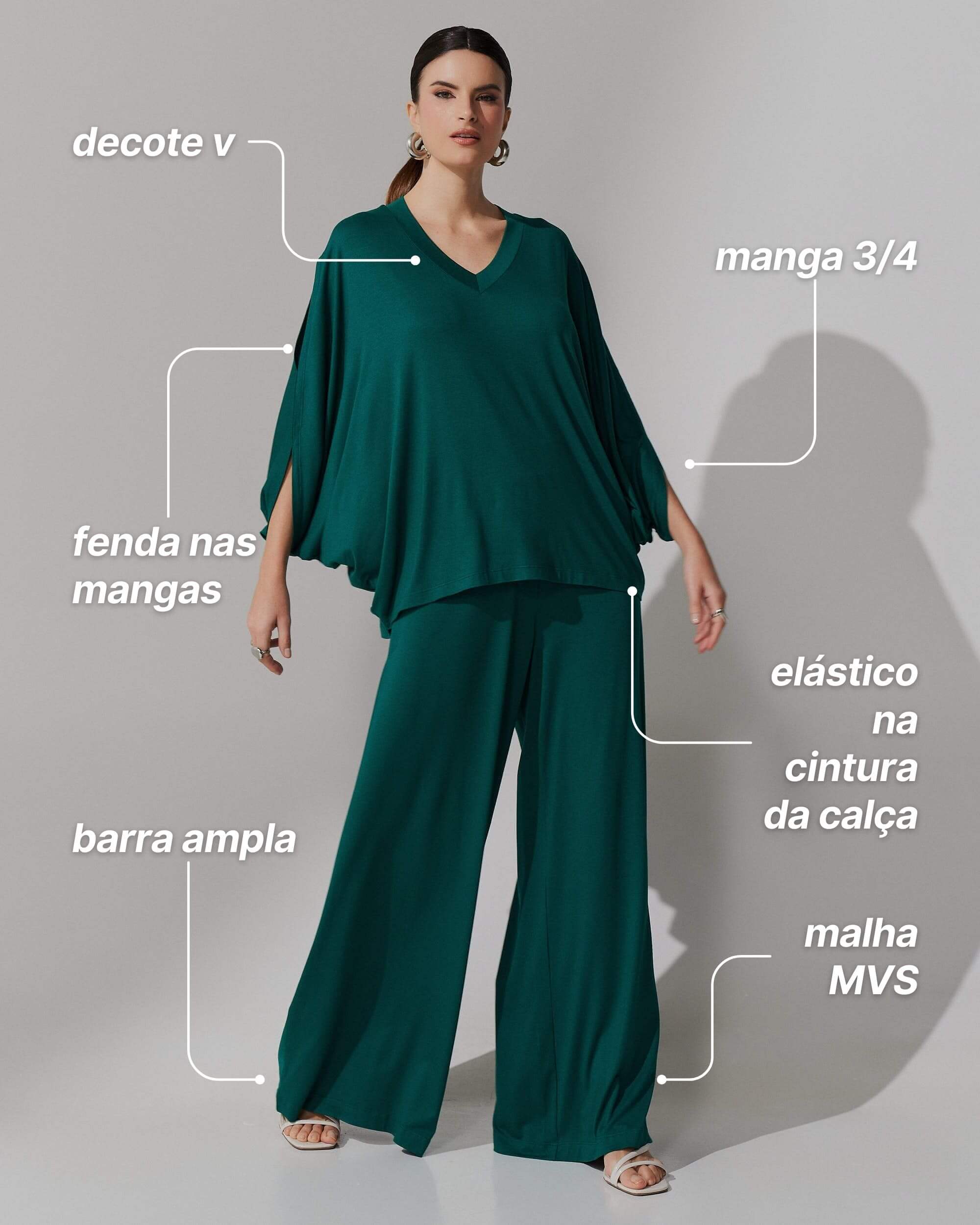 Conjunto Tabata Verde Castanheira