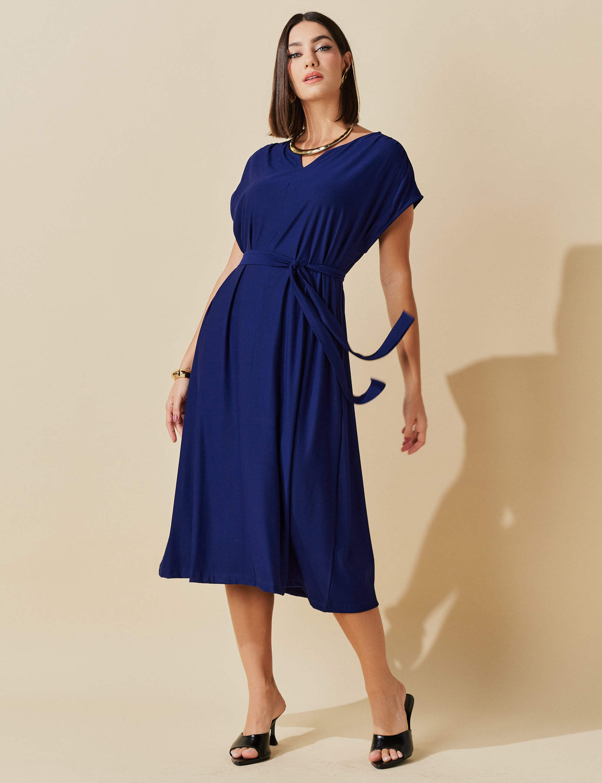Vestido Marbella Thais Azul Profundo
