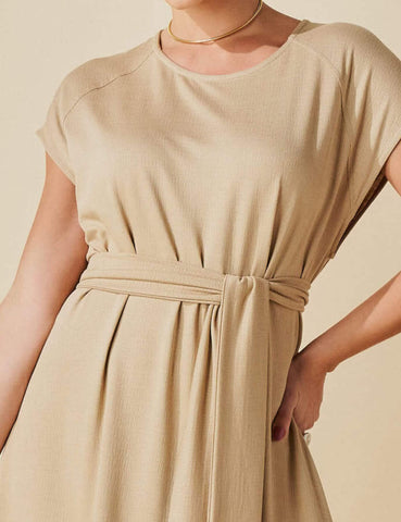 Vestido Vicenza Tuane Bege MPB