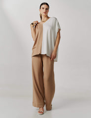 Conjunto Vicenza Valentina Bege/ Off White