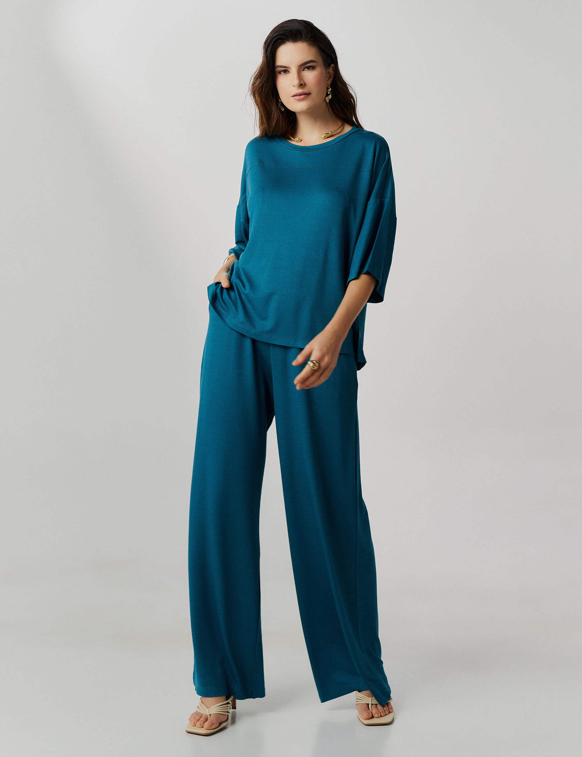 Conjunto Vicenza Vivian Azul Gótico