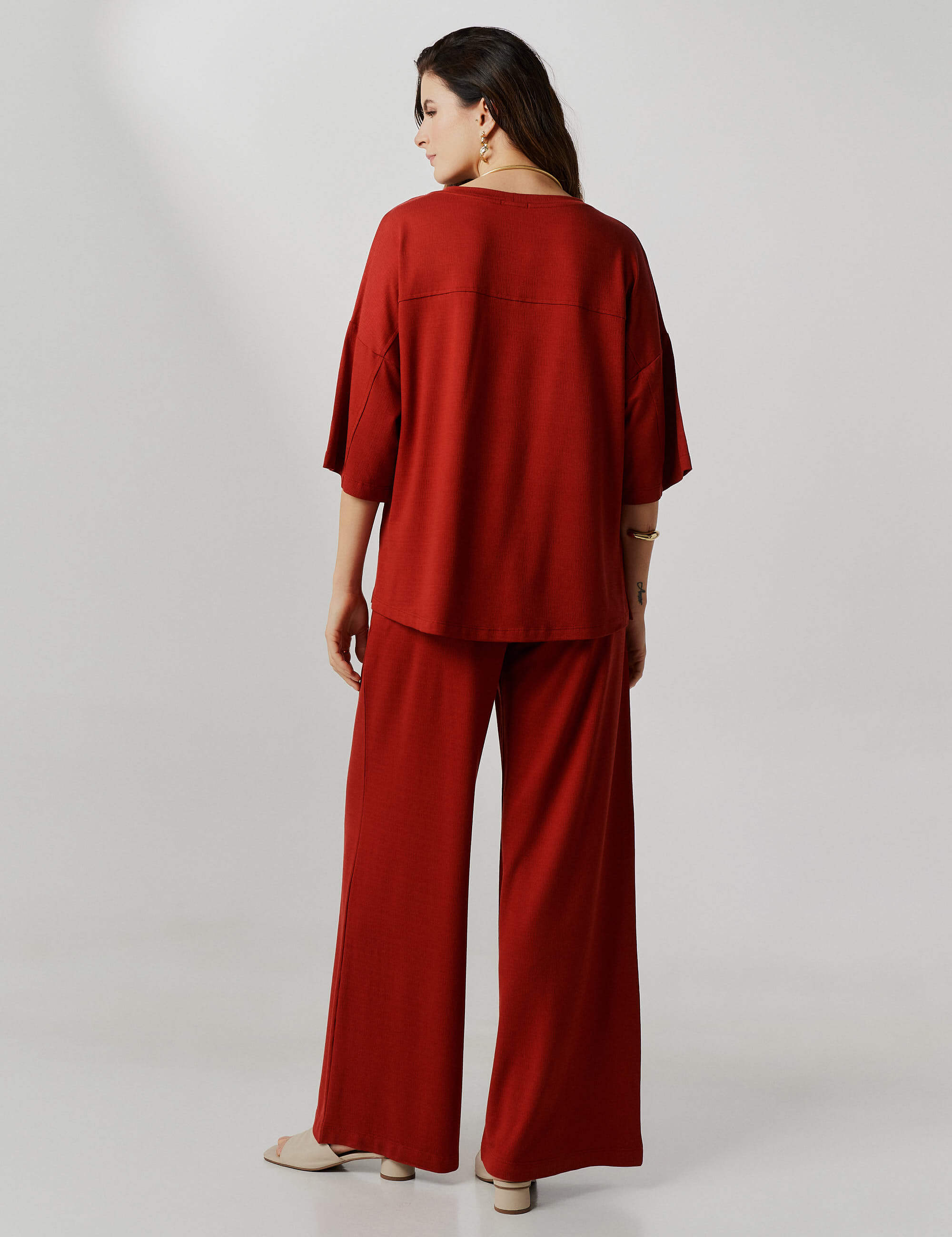 Conjunto Vicenza Vivian Marrom Galápagos