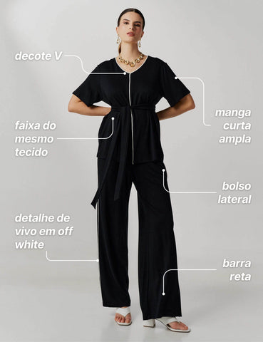 Conjunto Vicenza Viena Preto