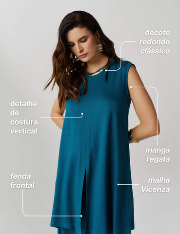 Conjunto Vicenza Vera Azul Gótico