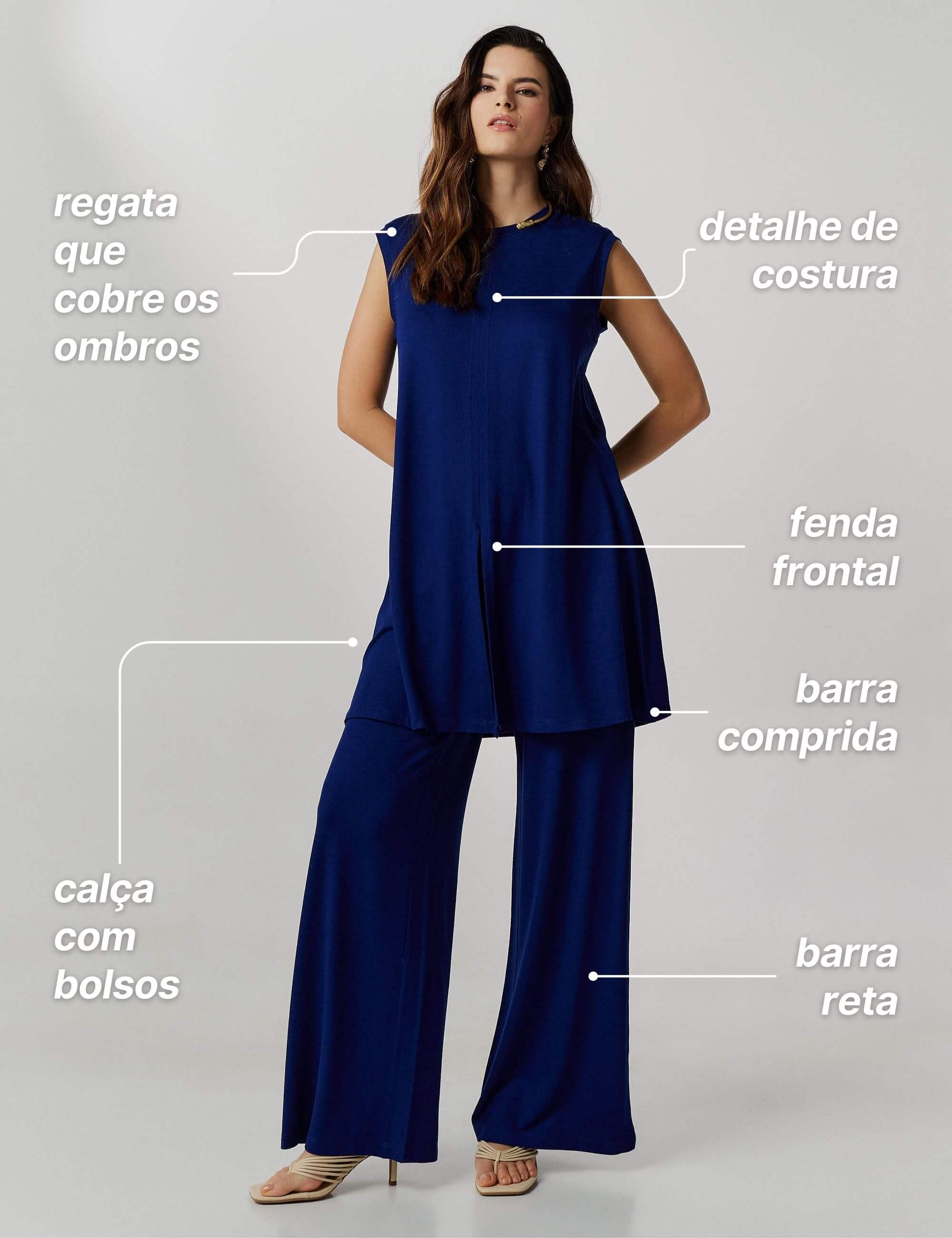Conjunto Vicenza Vera Azul Profundo