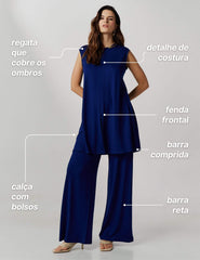 Conjunto Vicenza Vera Azul Profundo