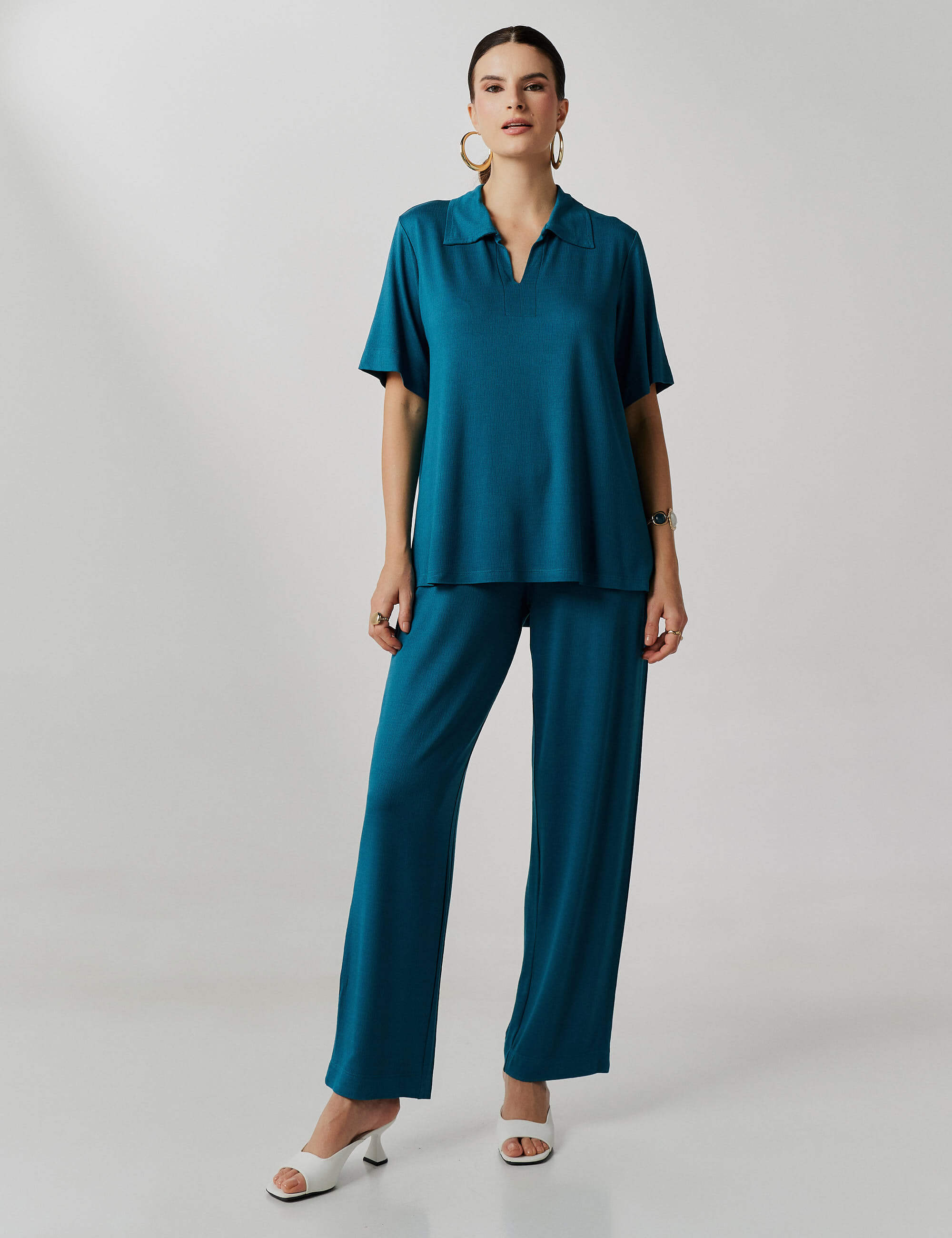 Conjunto Vicenza Virginia Azul Gótico