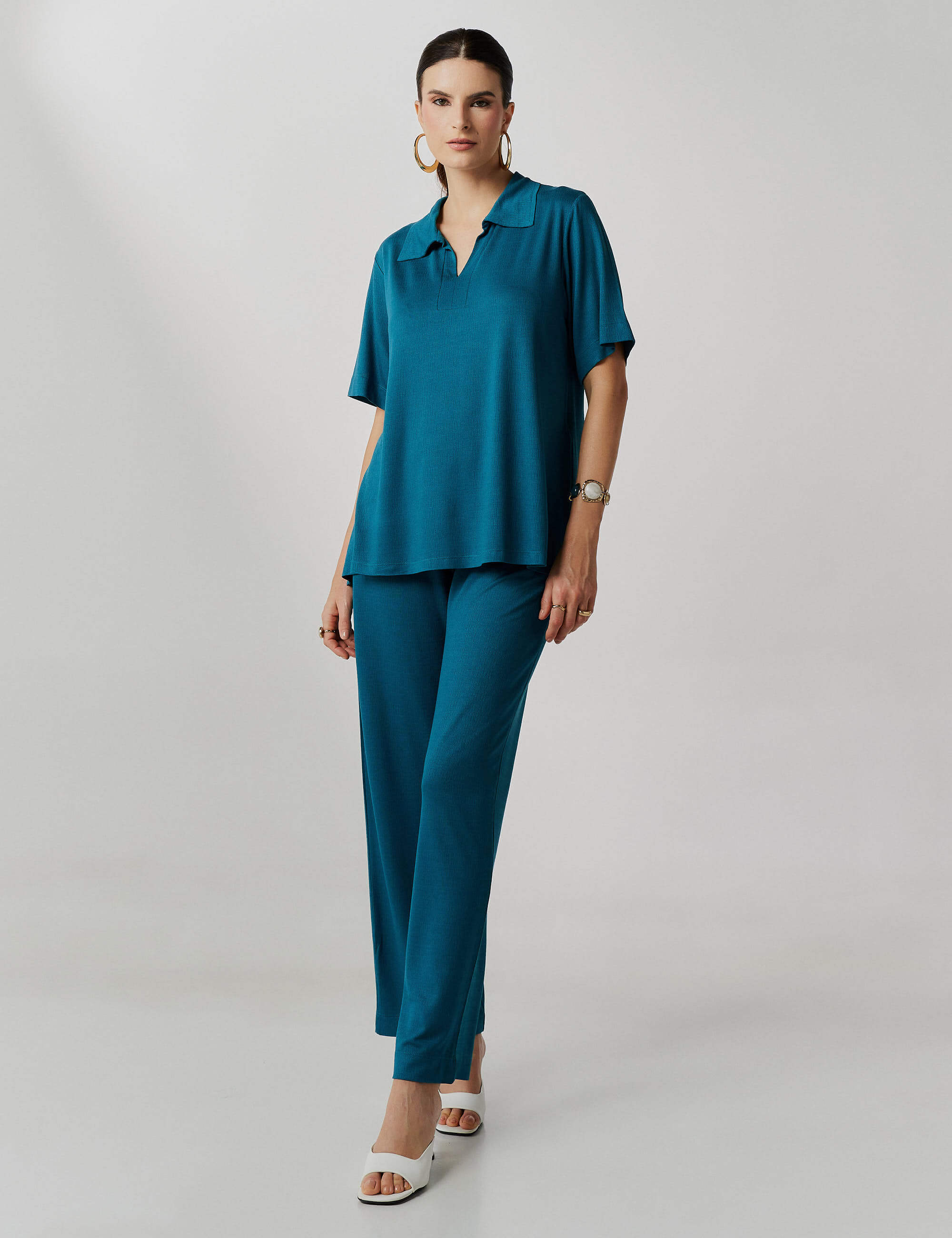 Conjunto Vicenza Virginia Azul Gótico