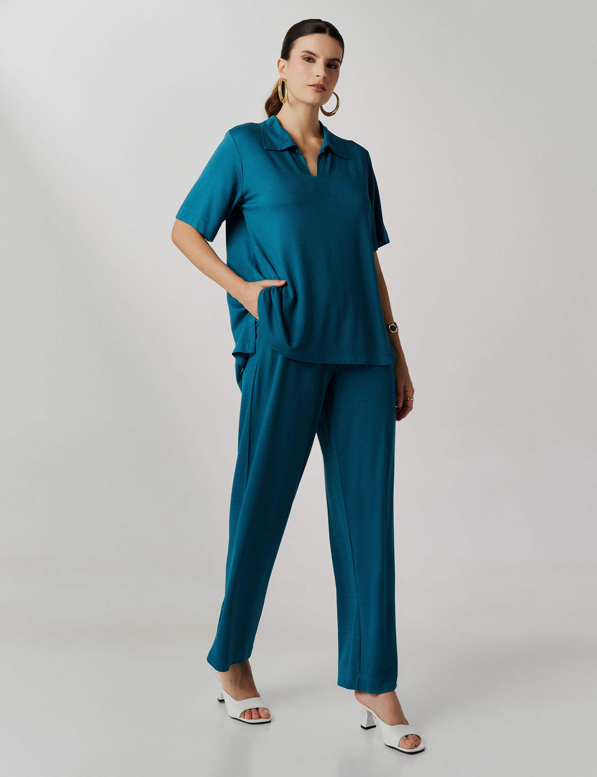 Conjunto Vicenza Virginia Azul Gótico