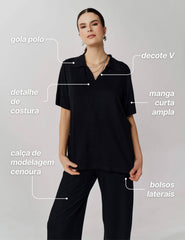 Conjunto Vicenza Virginia Preto