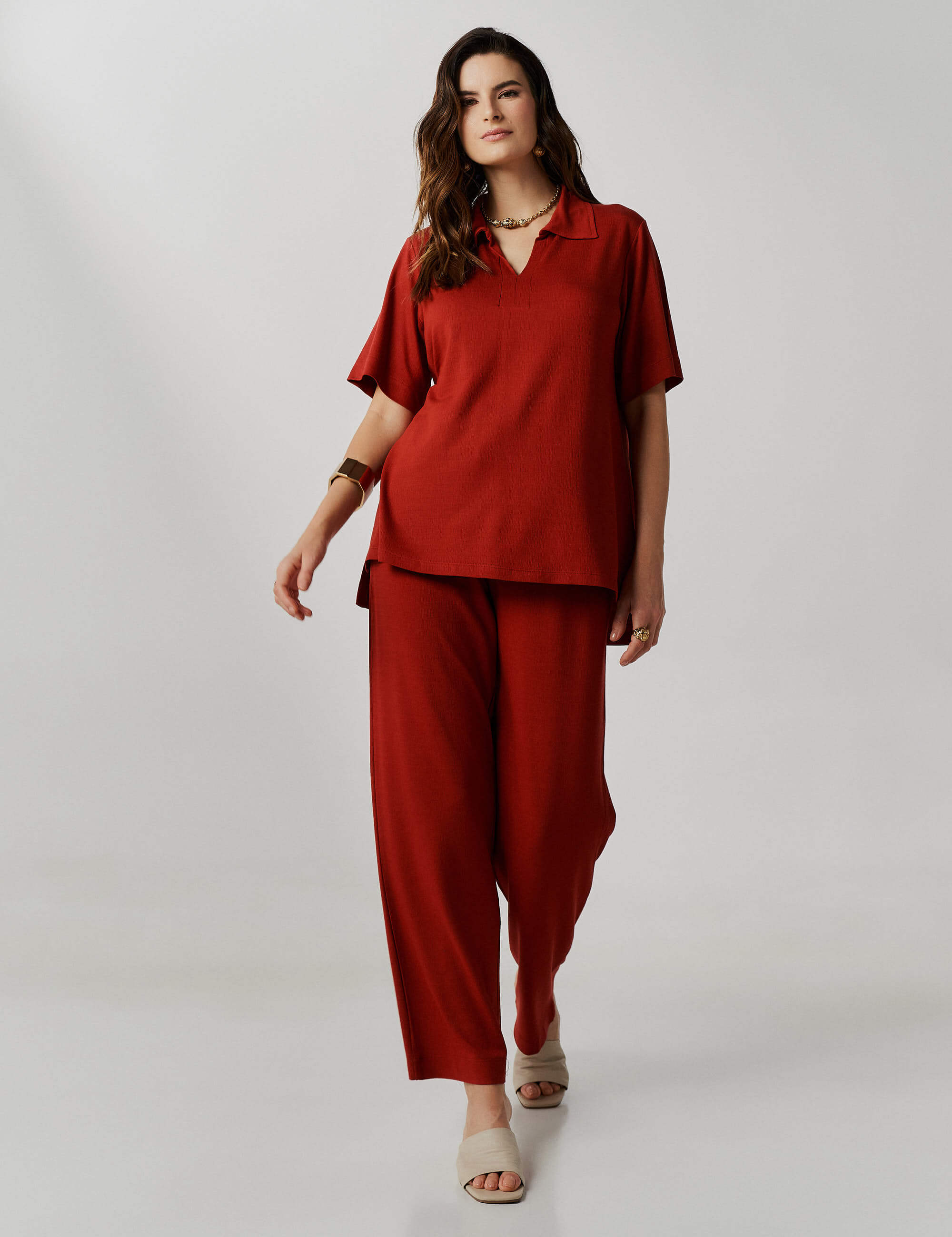 Conjunto Vicenza Virginia Marrom Galápagos