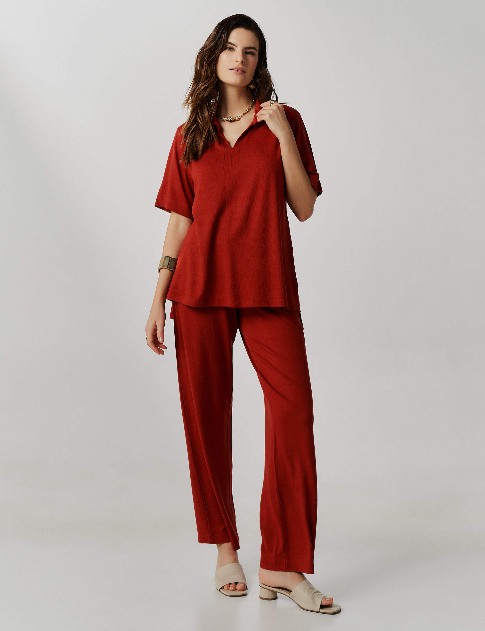 Conjunto Vicenza Virginia Marrom Galápagos