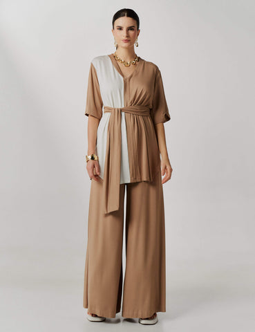 Conjunto Vana Bege/ Off White