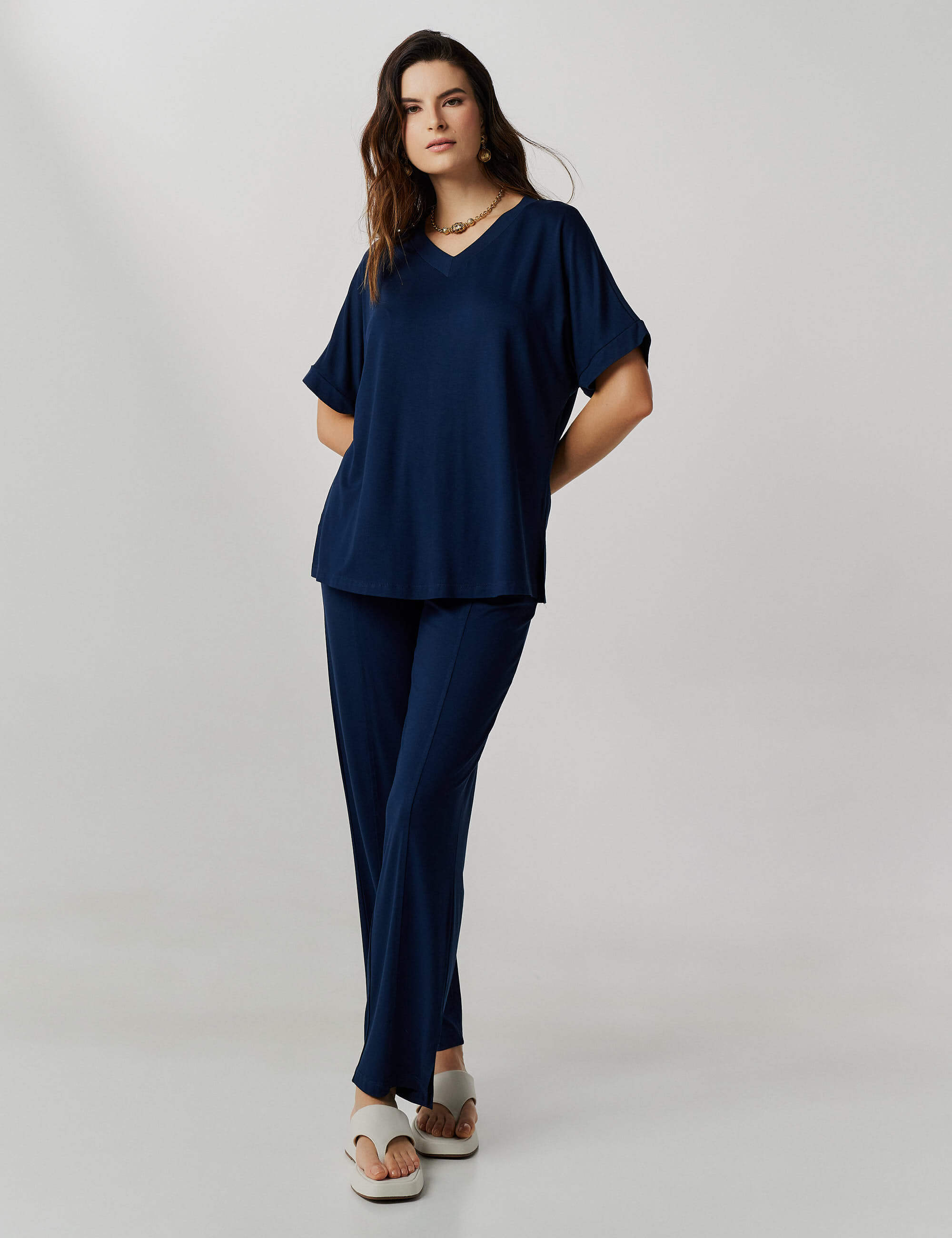 Conjunto Vardina Azul Marinho