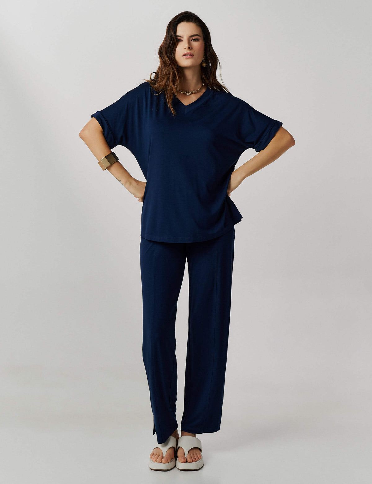 Conjunto Vardina Azul Marinho
