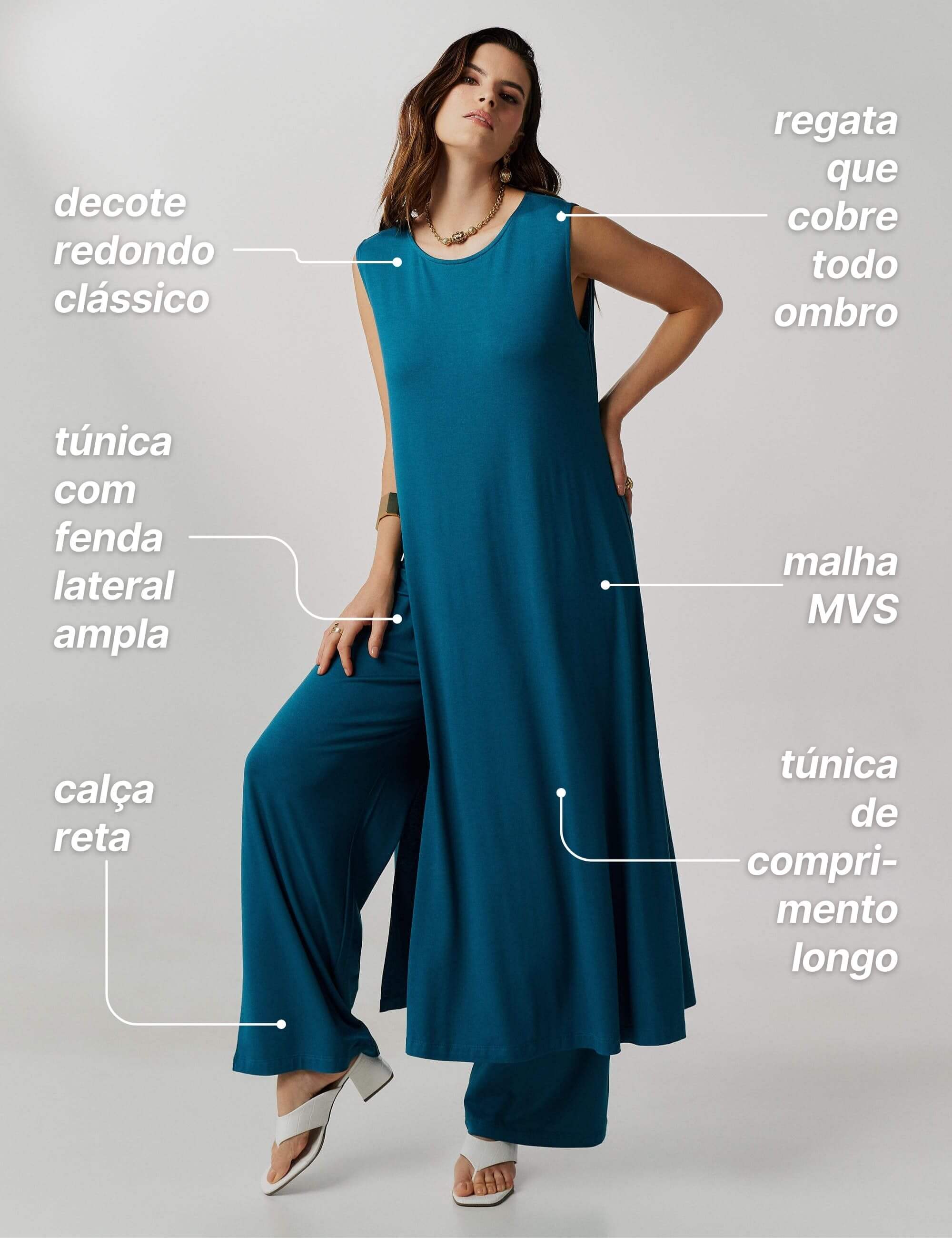 Conjunto Velma Azul Gótico