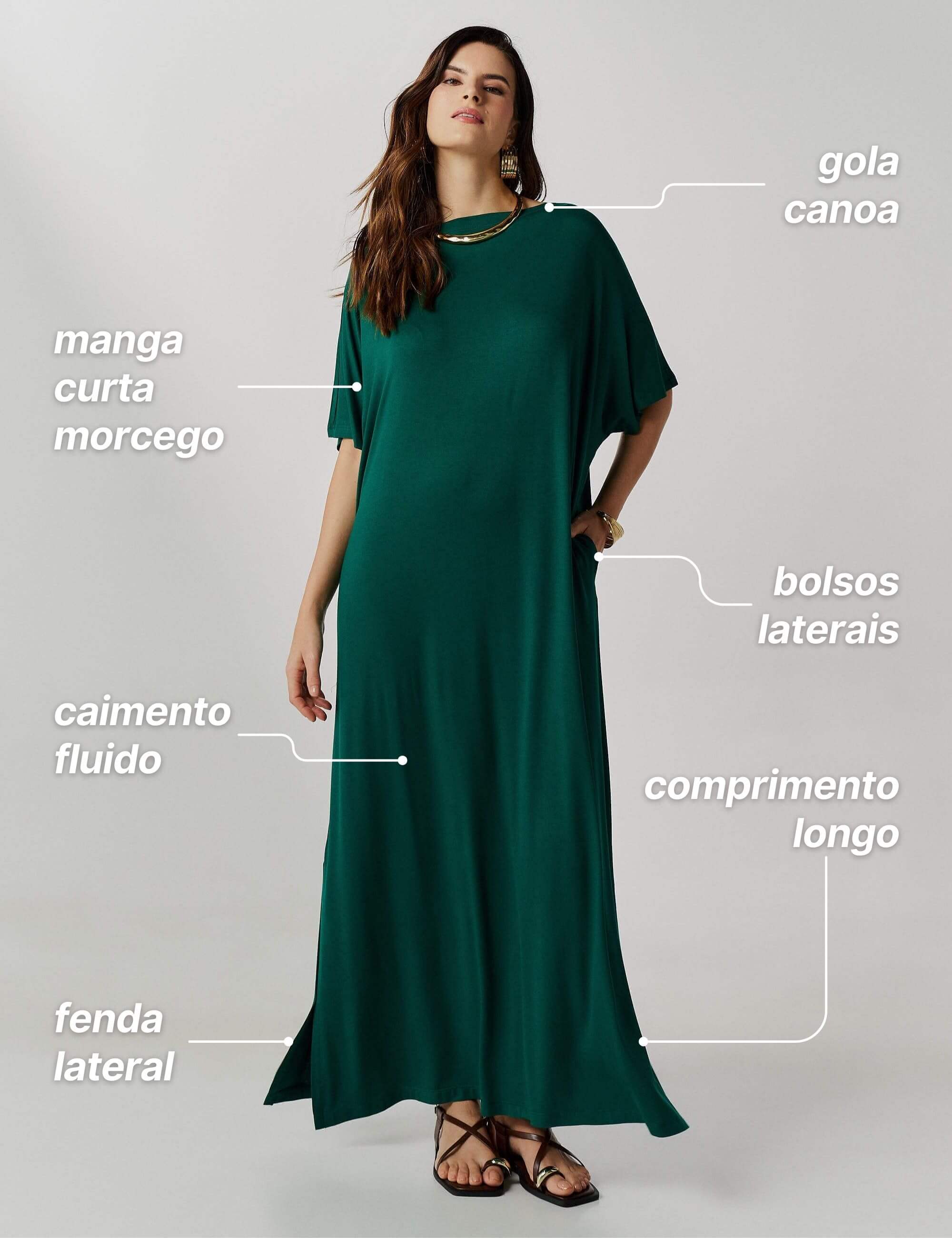 Vestido Vasti Verde Castanheira