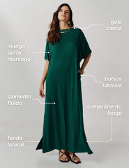 Vestido Vasti Verde Castanheira