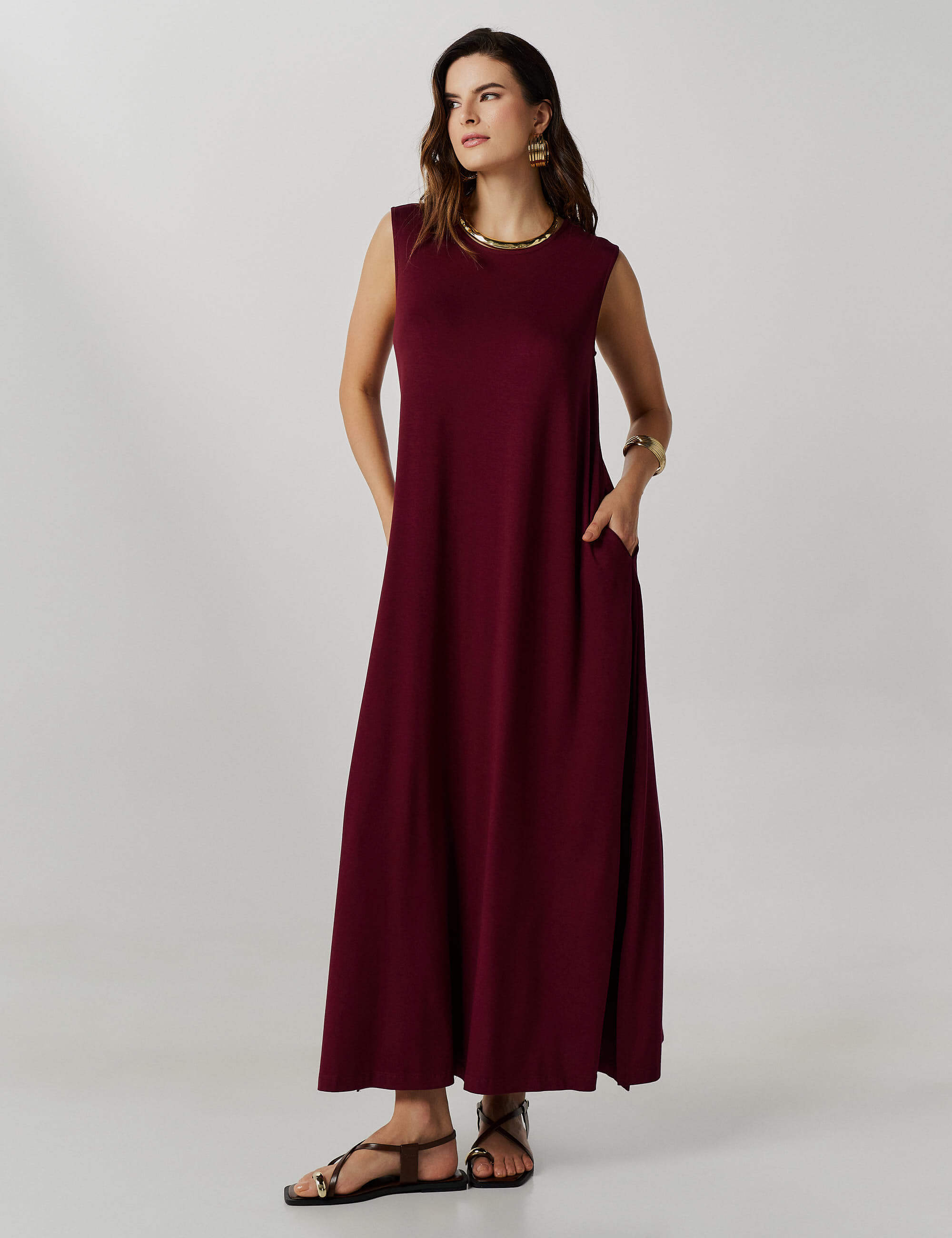 Vestido Valdet Bordo
