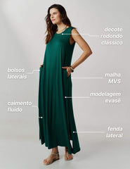 Vestido Valdet Verde Castanheira