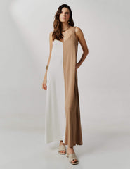 Vestido Valtera Bege/ Off White