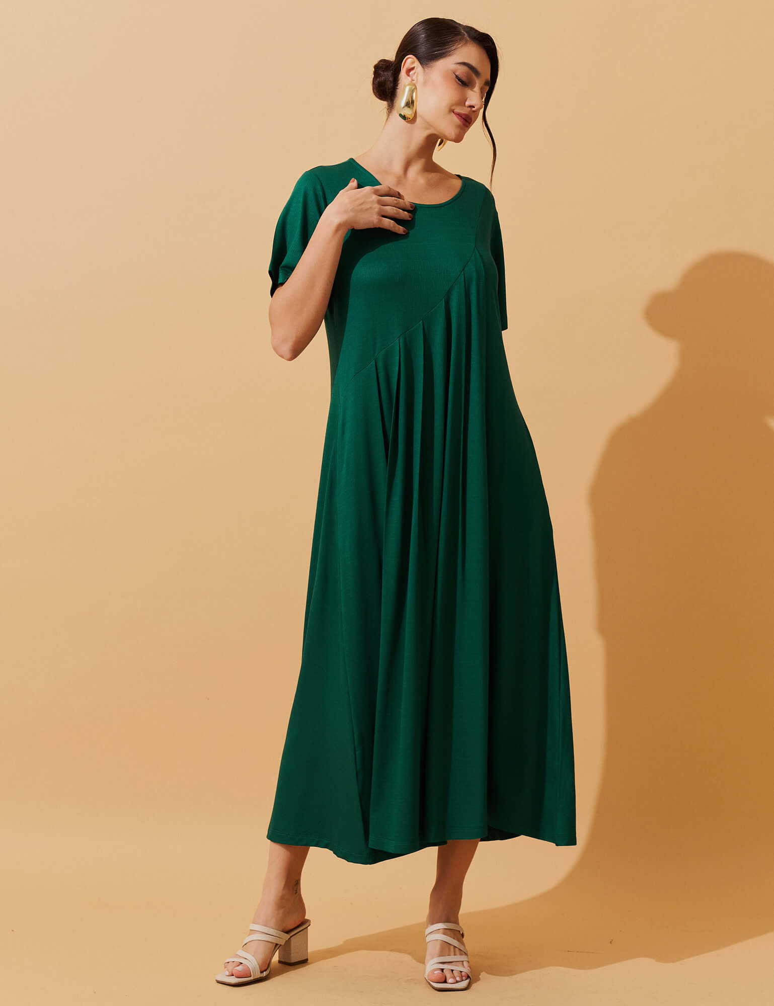 Vestido Vicenza Viola Verde Castanheira