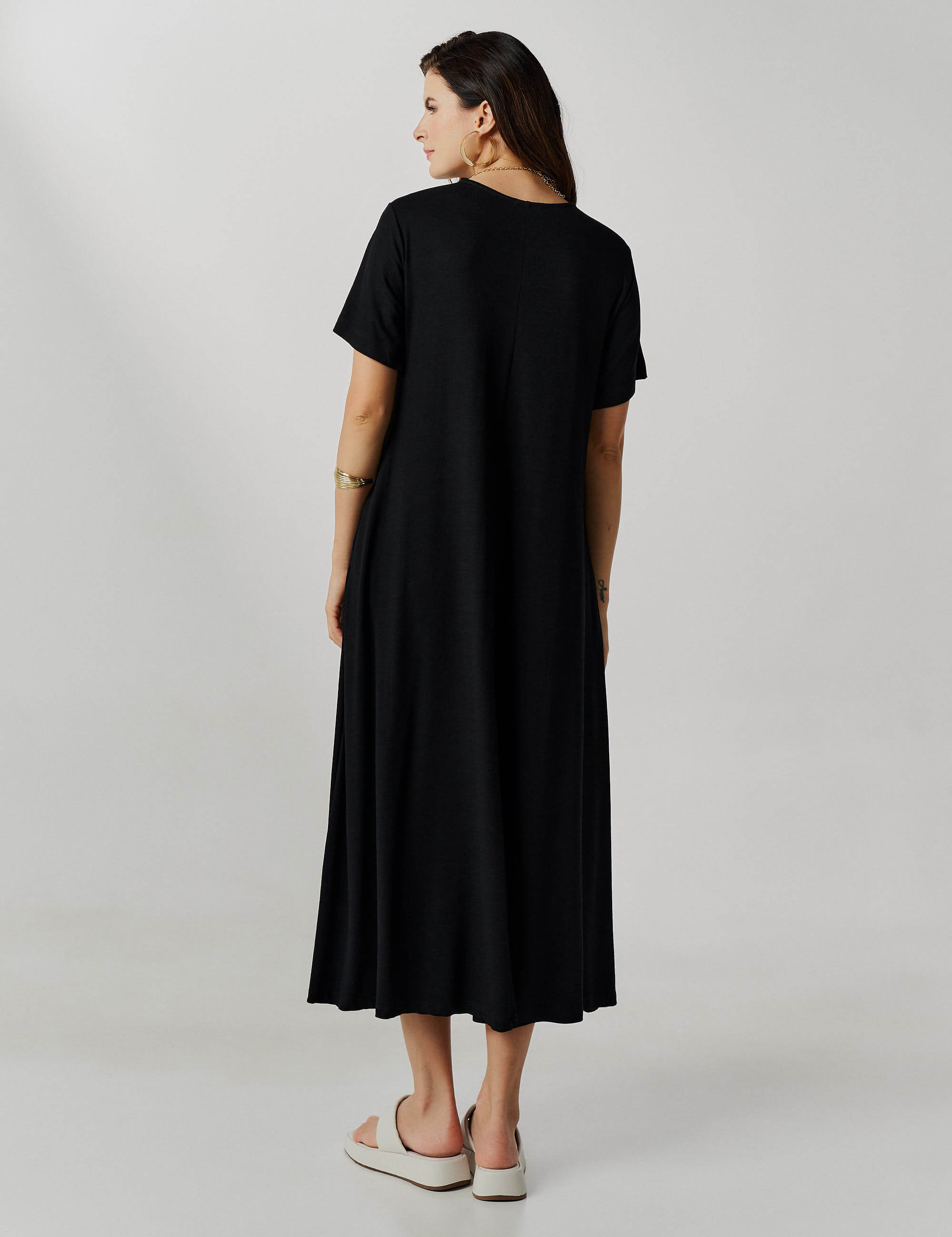 Vestido Vicenza Viola Preto