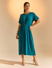 Vestido Aline Azul Gótico
