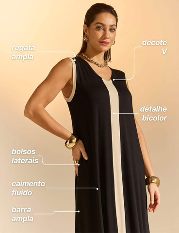 Vestido Adeline Preto