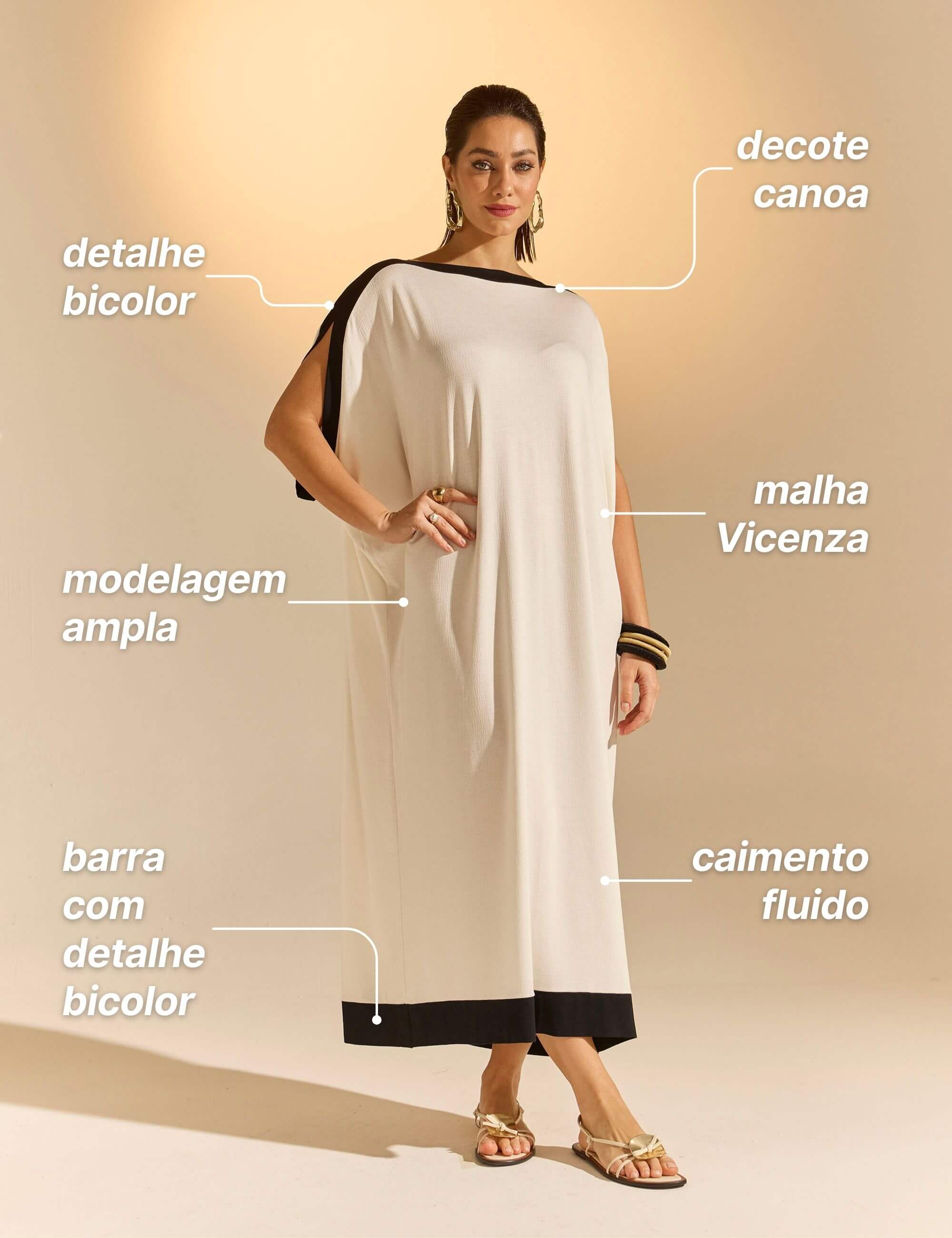 Vestido Vicenza Abby Off White
