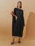 Vestido Vicenza Abby Preto/ Bege