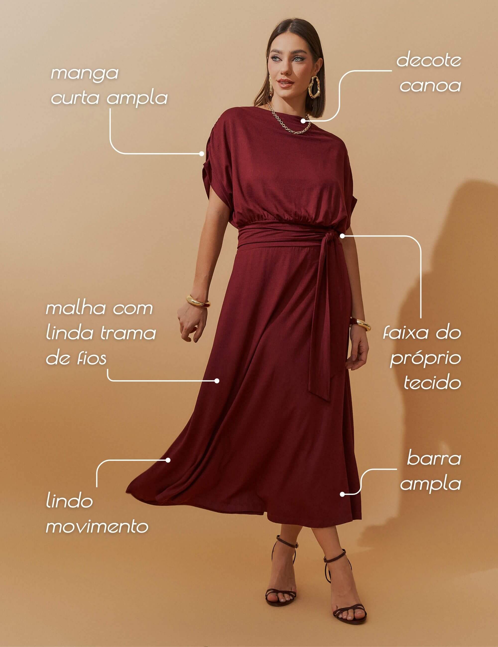 Vestido Vicenza Areli Bordo