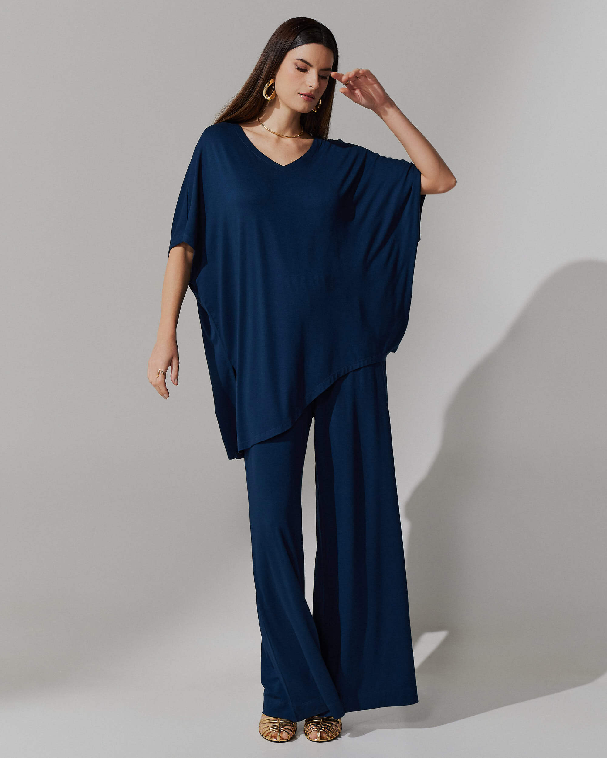 Conjunto Anara Azul Marinho