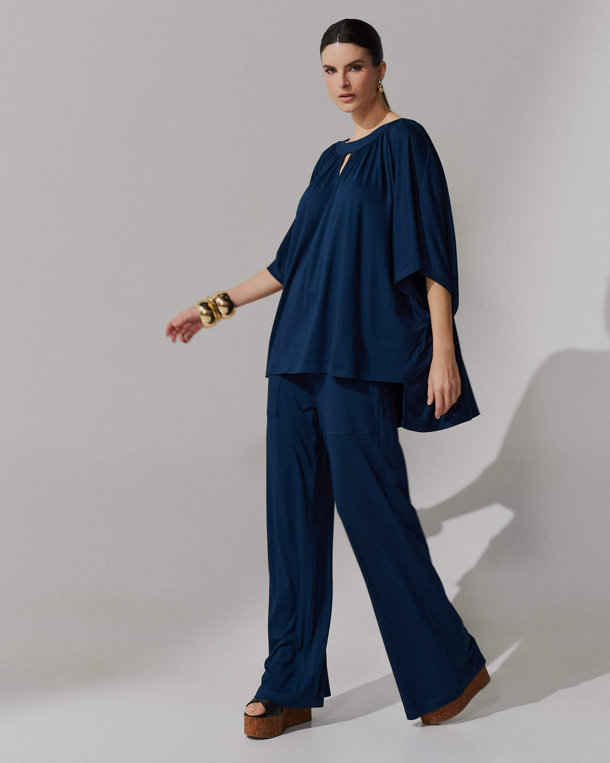 Conjunto Aris Azul Marinho