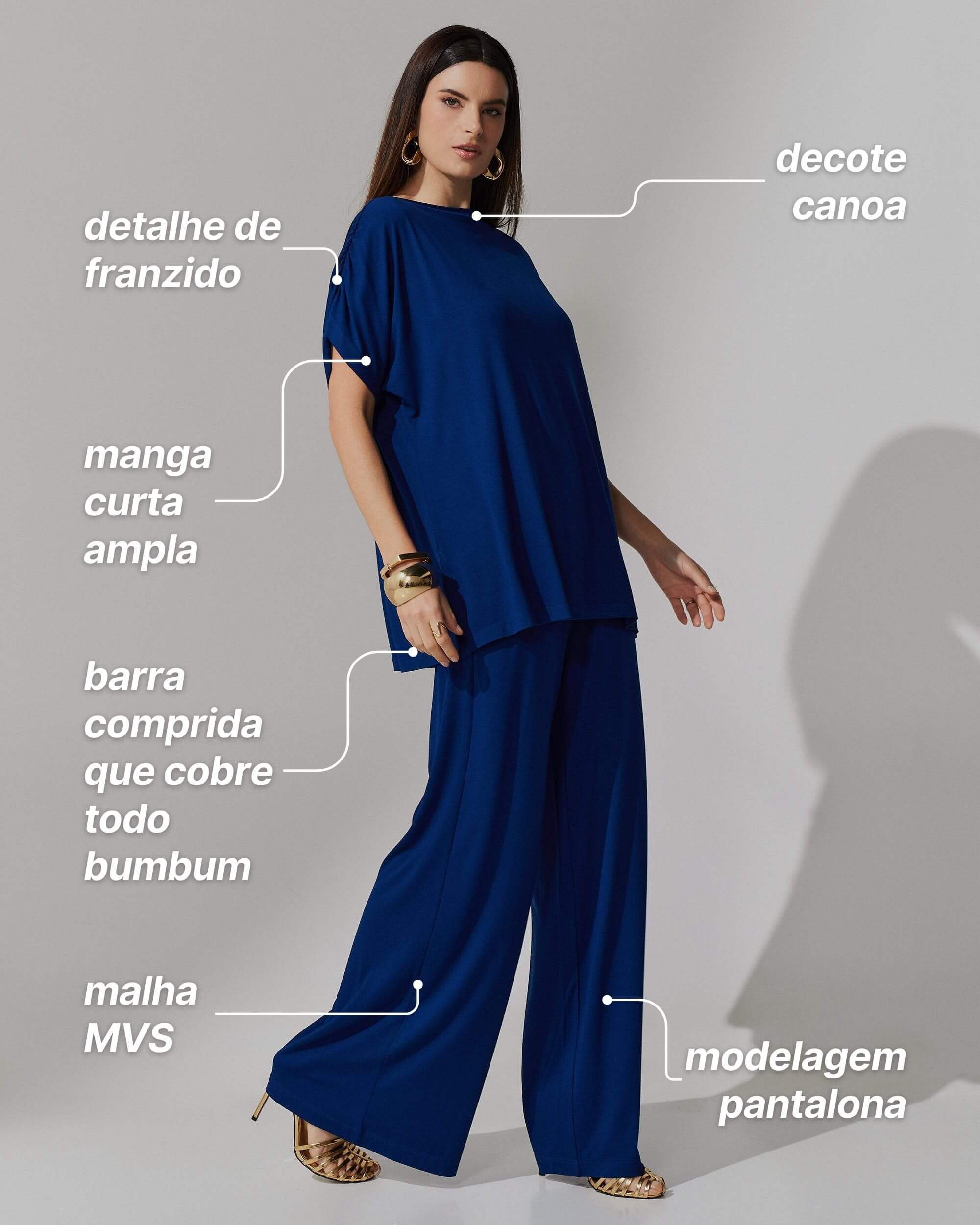 Conjunto Atessa Azul Profundo