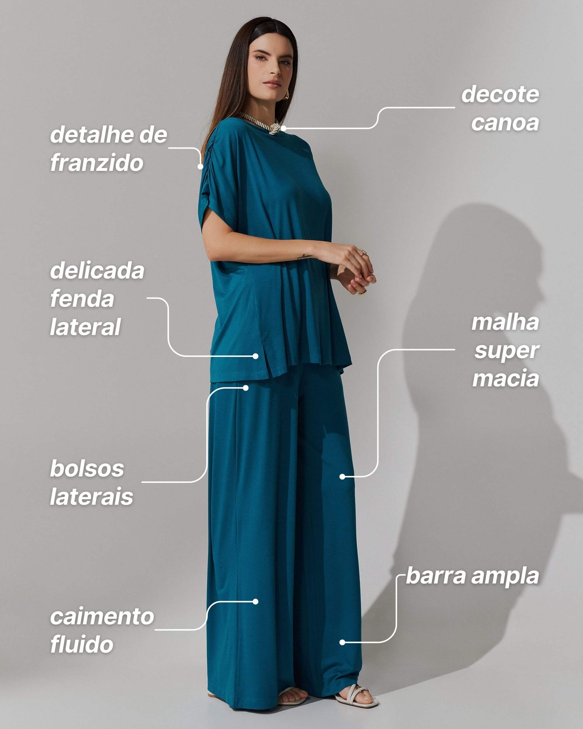 Conjunto Atessa Azul Gótico