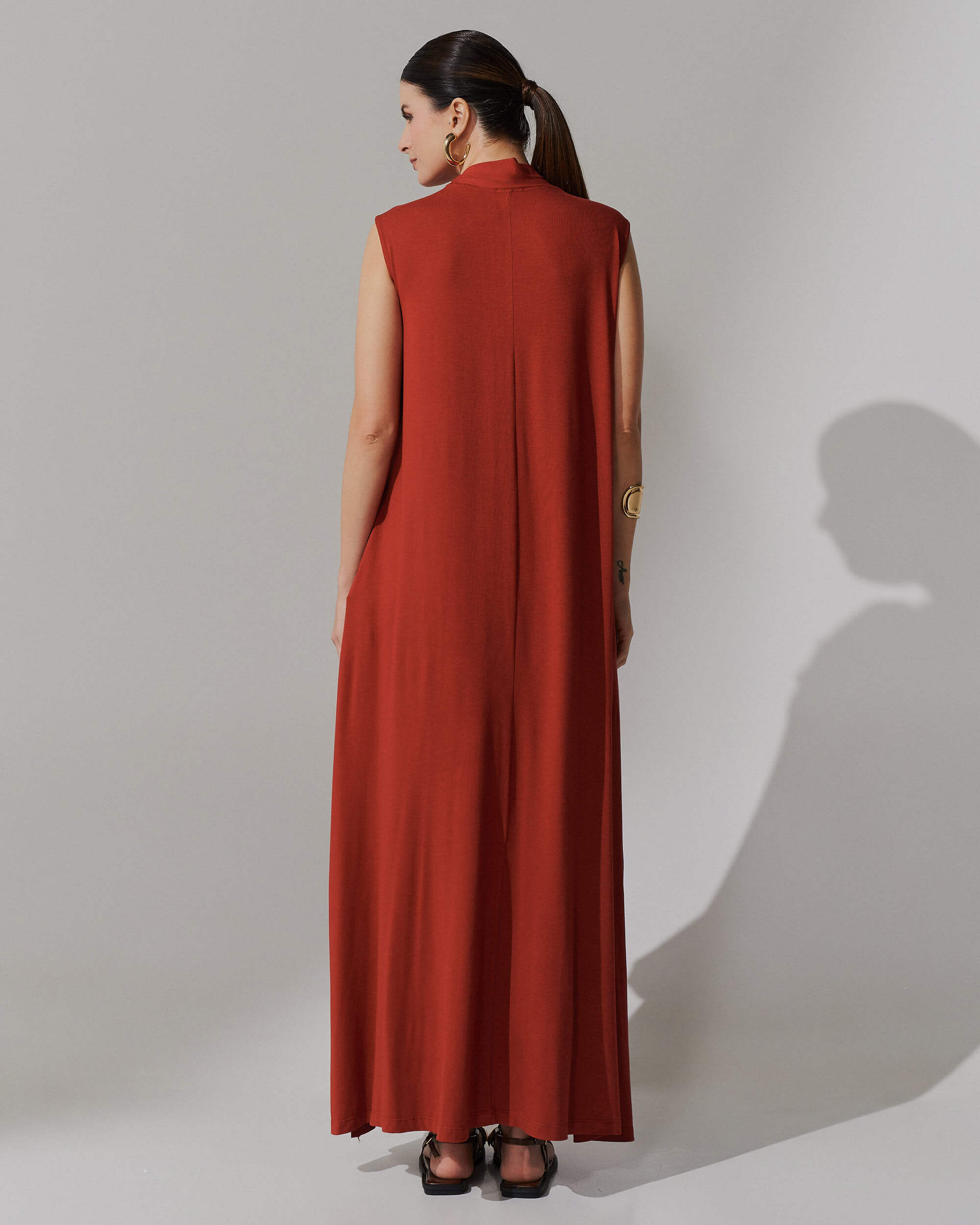 Vestido Aurea Marrom Galápagos