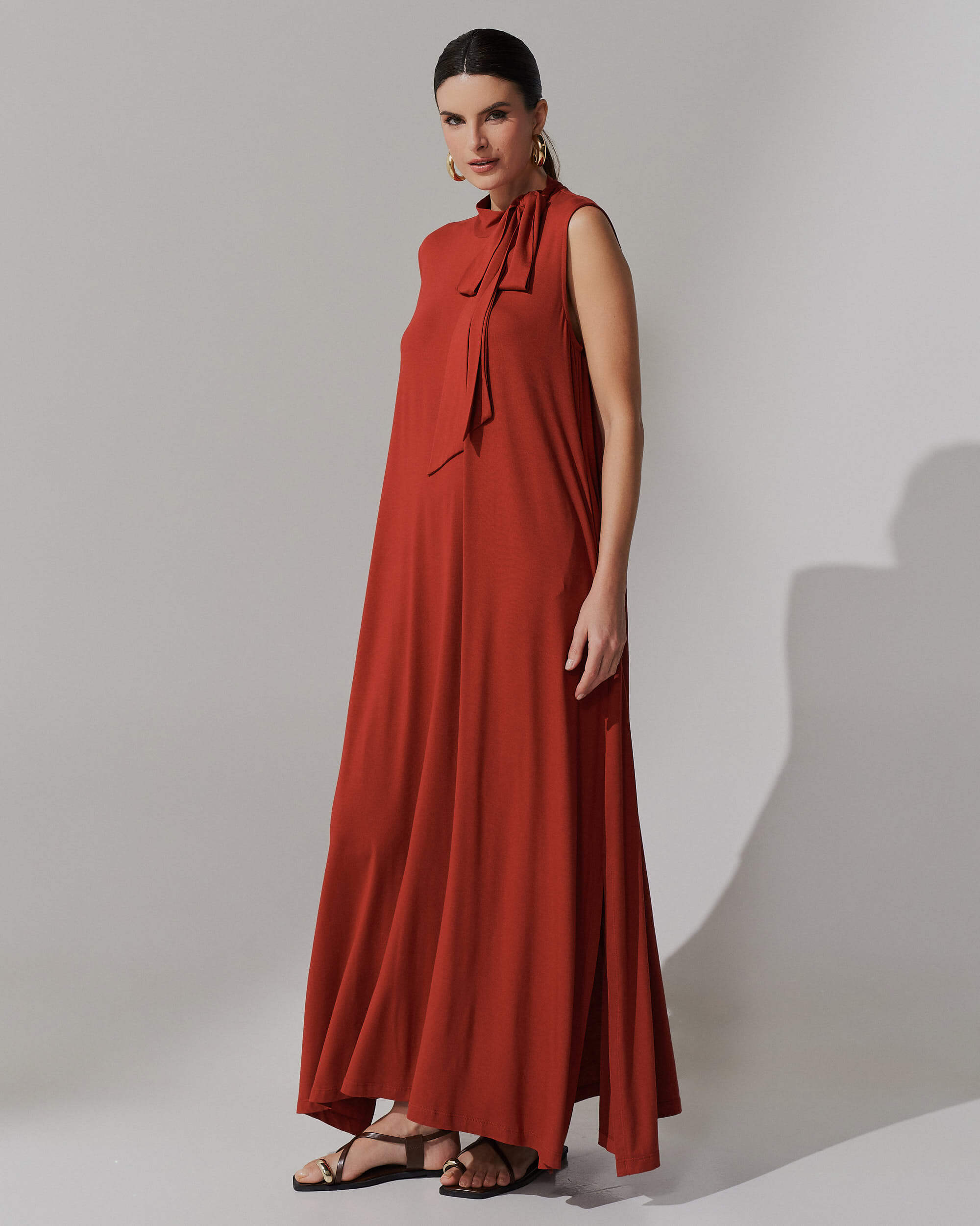 Vestido Aurea Marrom Galápagos