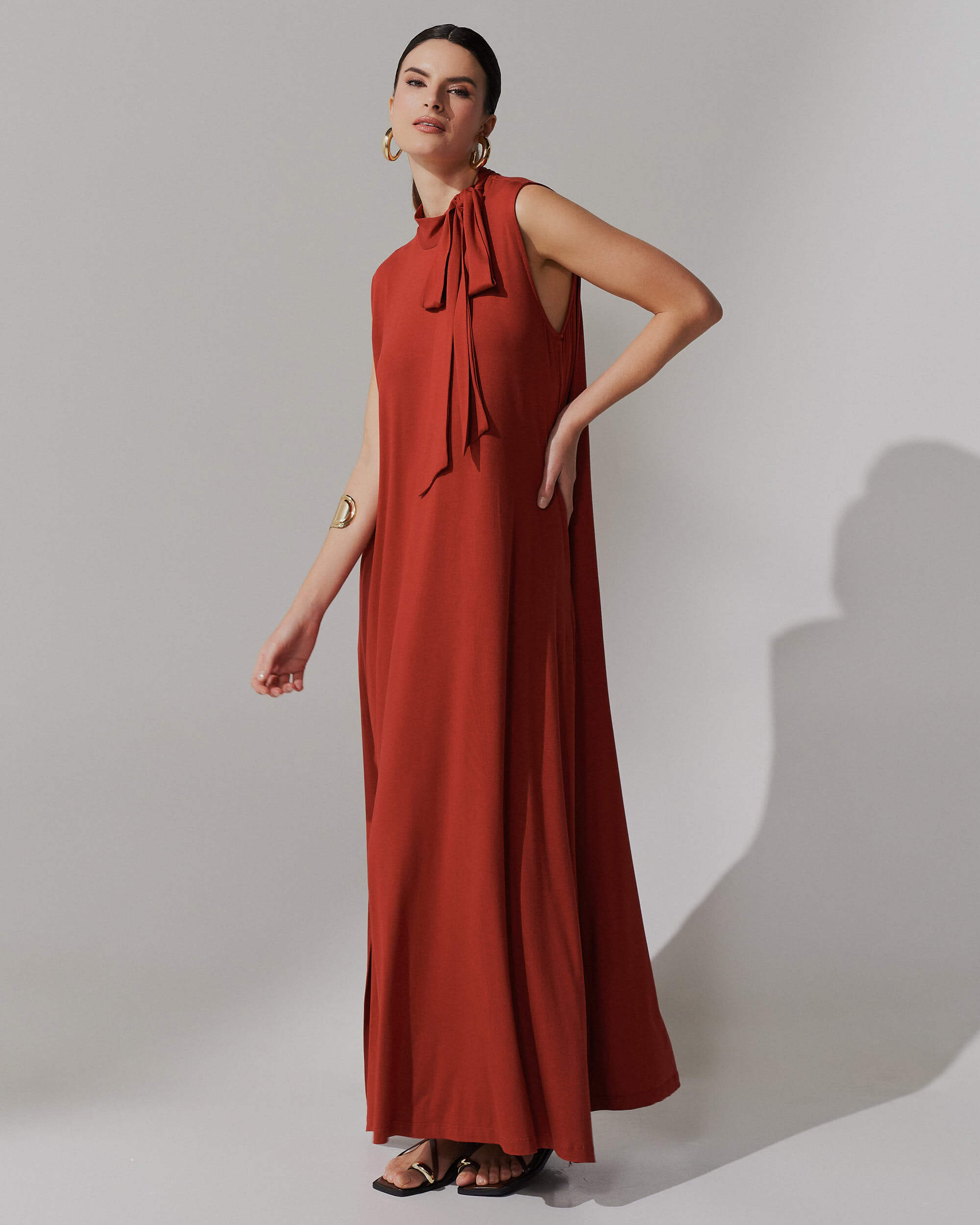 Vestido Aurea Marrom Galápagos
