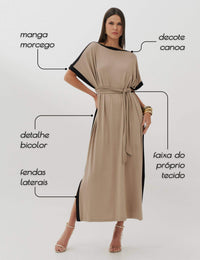 Vestido Amora Taupe