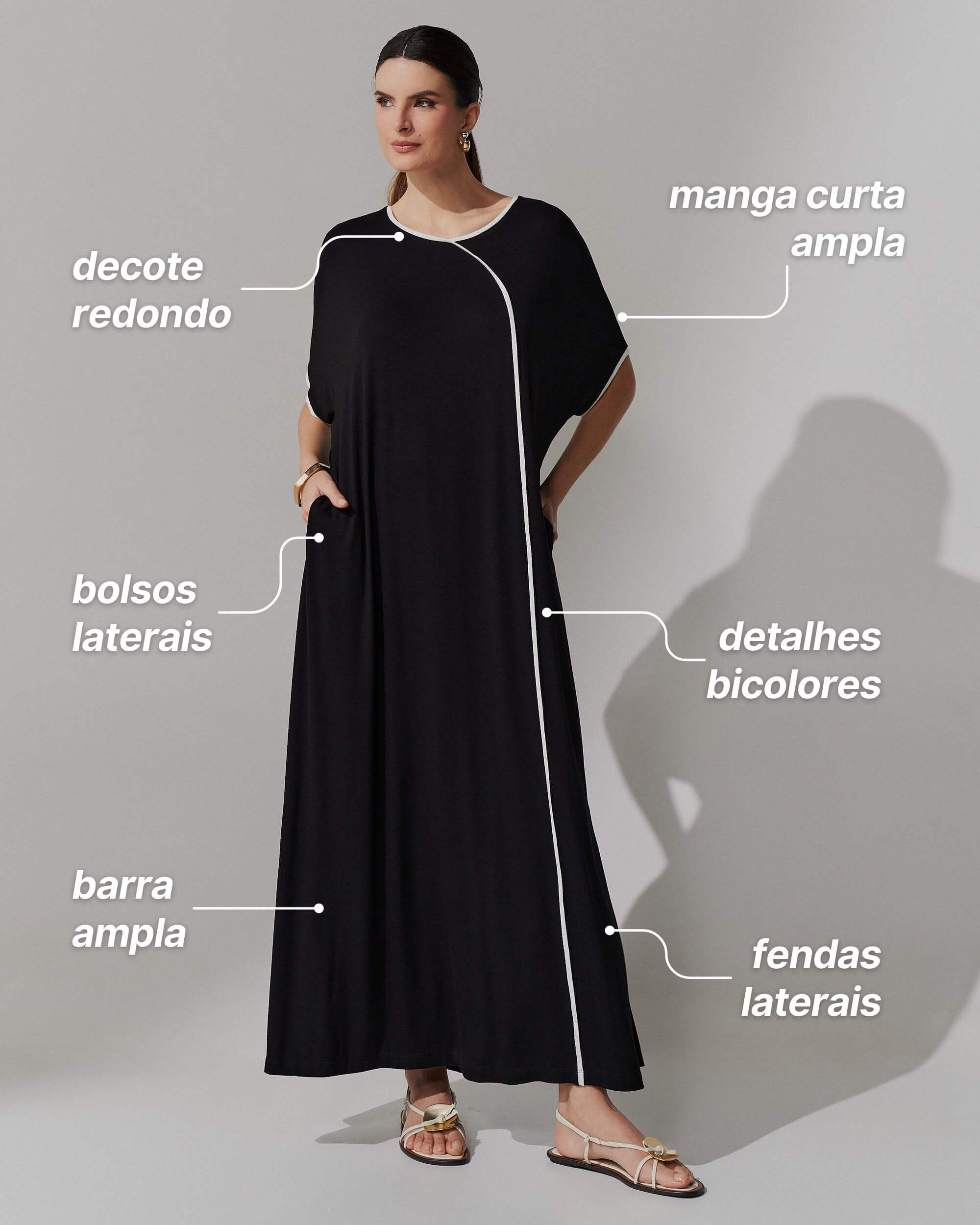 Vestido Adela Preto
