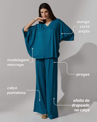 Conjunto Vicenza Azalea Azul Gótico