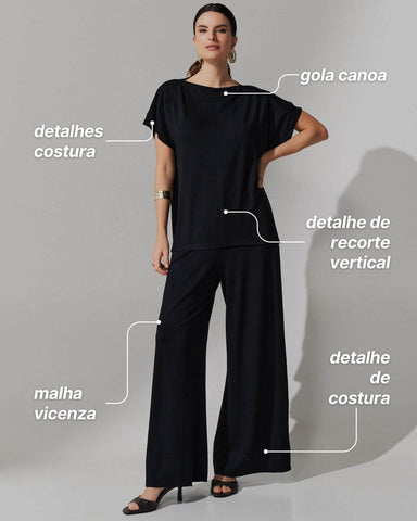 Conjunto Vicenza Audine Preto
