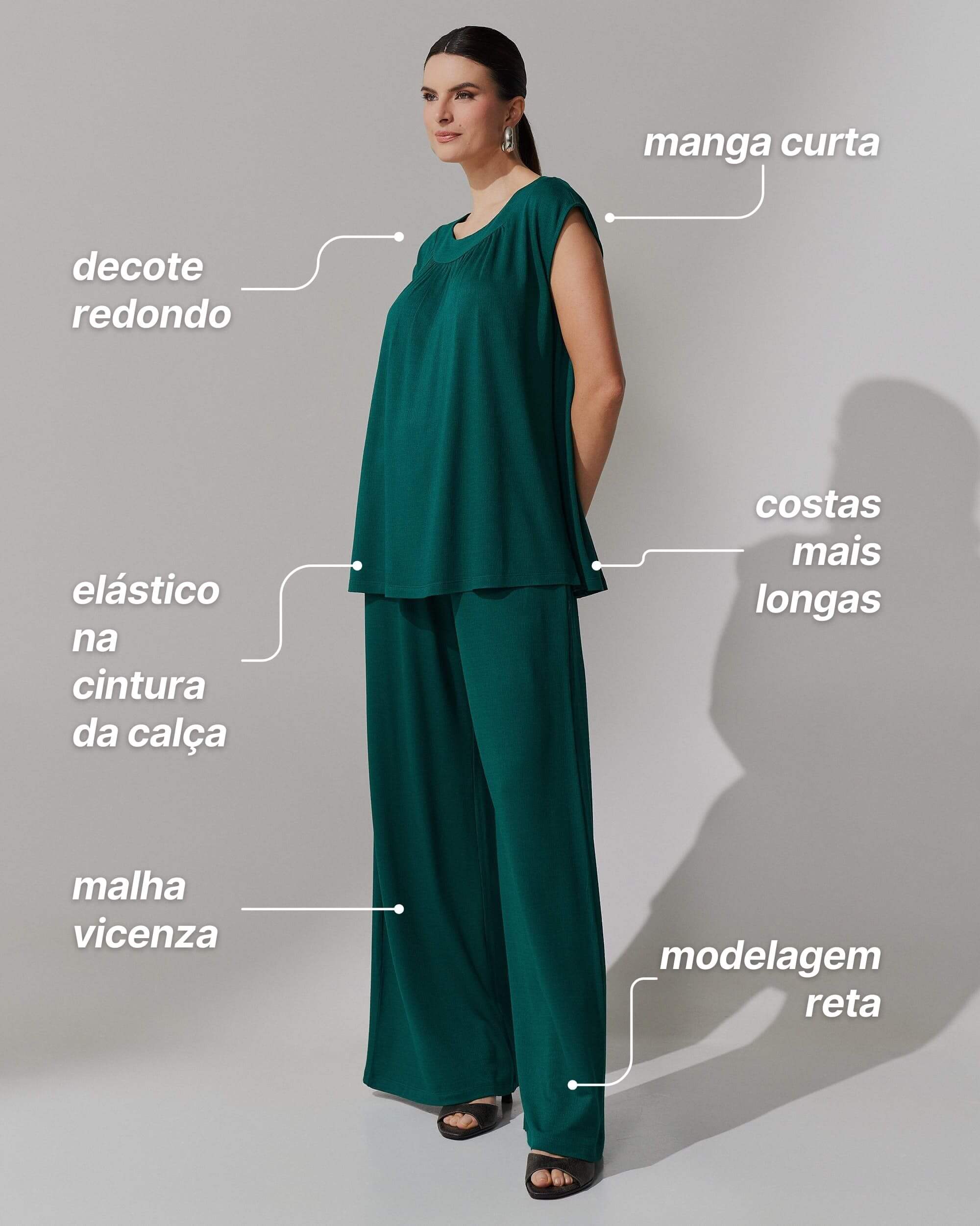 Conjunto Vicenza Amaria Verde Castanheira