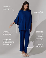 Conjunto Vicenza Acelia Azul Profundo