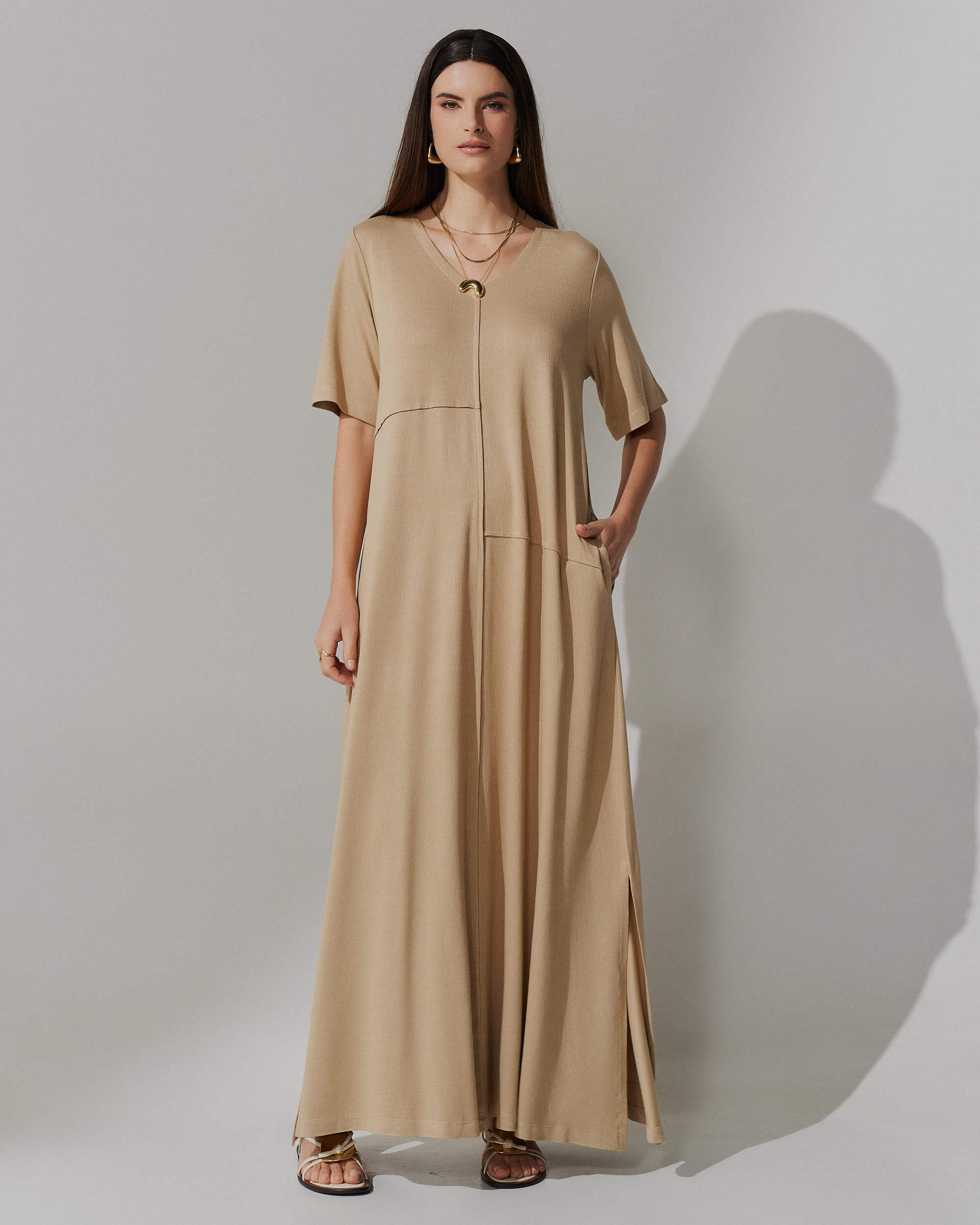 Vestido Vicenza Alinda Bege MPB