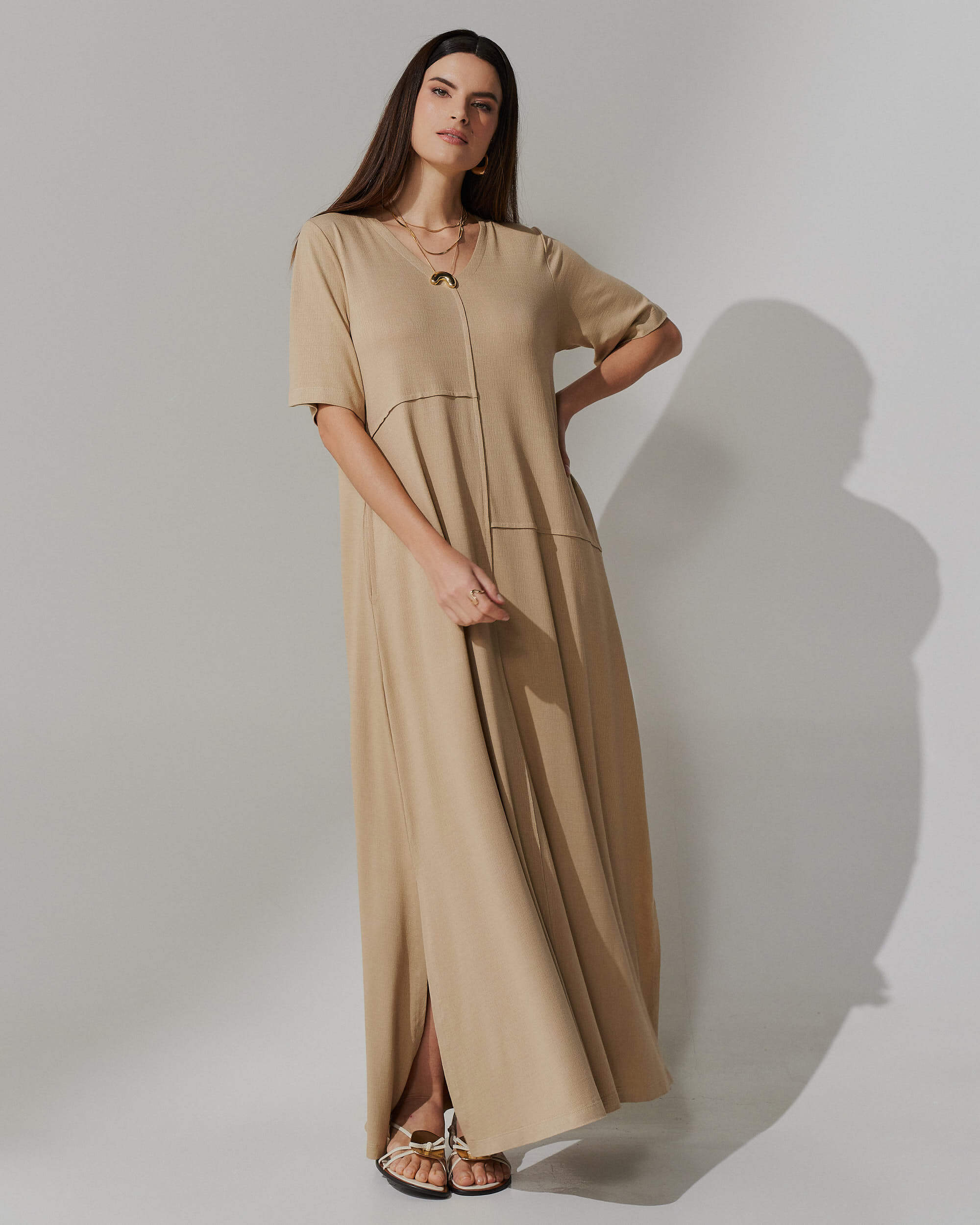 Vestido Vicenza Alinda Bege MPB