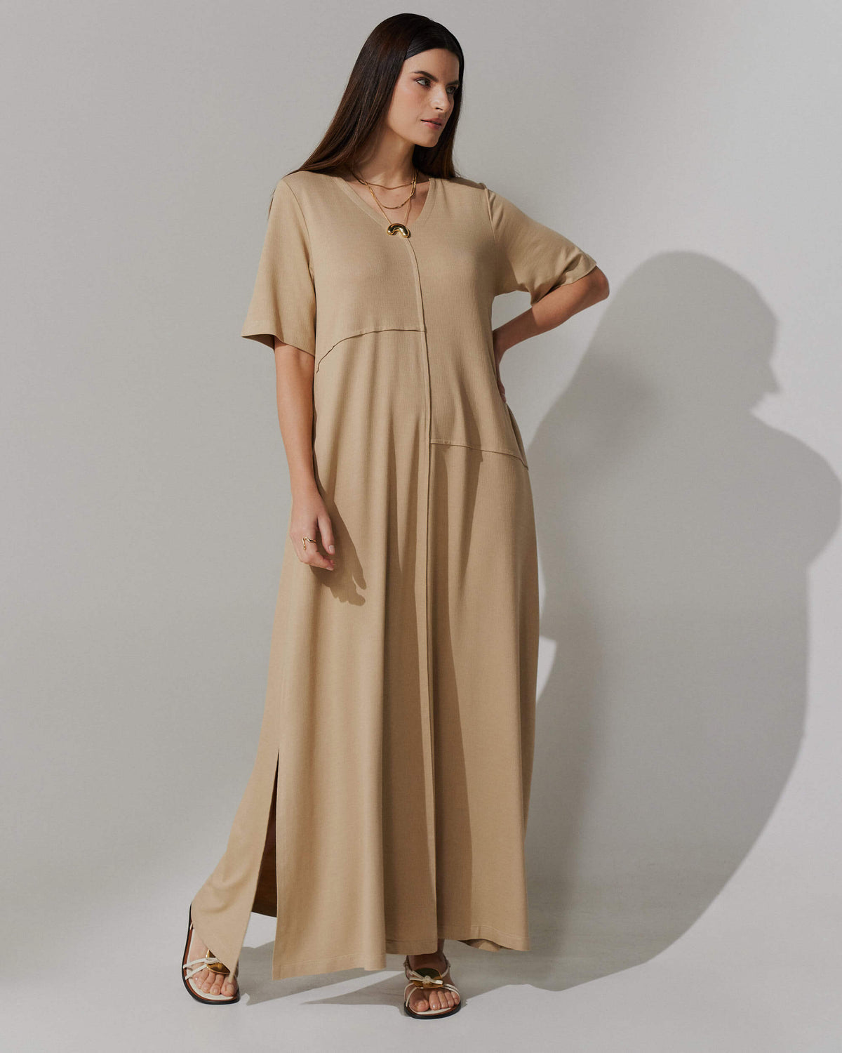 Vestido Vicenza Alinda Bege MPB