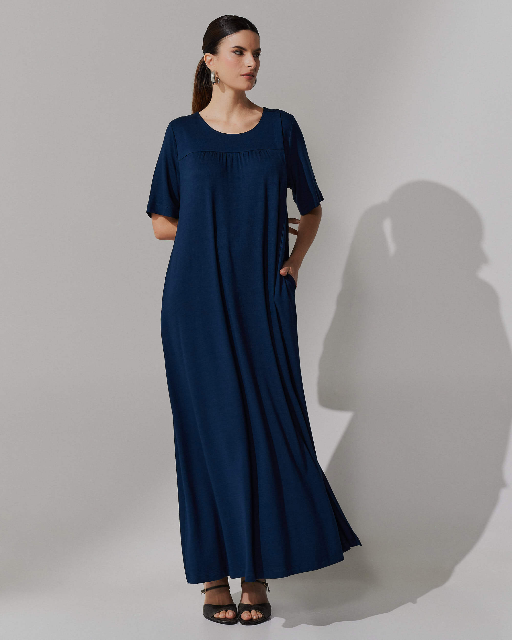Vestido Vicenza Ashira Azul Marinho